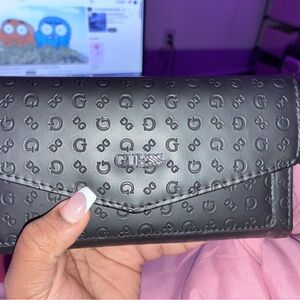 Guess Embossed Black Wallet